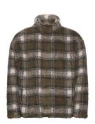 Check Fleece Full Zip Tops Sweatshirts & Hoodies Fleeces & Midlayers Grey GANT