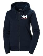 W Hh Logo Full Zip Hoodie 2.0 Sport Sweatshirts & Hoodies Hoodies Navy Helly Hansen