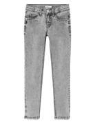 Nkmsilas Xslim Jeans 4487-Gt Noos Bottoms Jeans Skinny Jeans Grey Name It