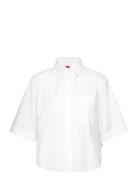 Evona Tops Shirts Short-sleeved White HUGO