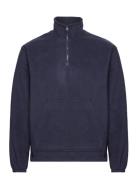 Duke Fleece Half-Zip Sweatshirt Tops Sweatshirts & Hoodies Fleeces & Midlayers Navy Les Deux