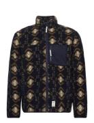 Hugh Fleece Inka Jacket Tops Sweatshirts & Hoodies Fleeces & Midlayers Navy Fat Moose