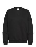 Lux Over D Crew Sport Sweatshirts & Hoodies Sweatshirts Black Reebok Performance