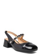 Shoe Shoes Heels Pumps Sling Backs Black Sofie Schnoor