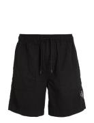 Linen Short Bottoms Shorts Casual Black Calvin Klein Jeans
