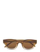 Lane Accessories Sunglasses D-frame- Wayfarer Sunglasses Brown A.Kjærbede