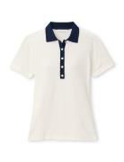 Stuart Short Sleeve Collared Performance Sweater Sport T-shirts & Tops Polos White Peter Millar