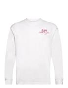 Nb Bar Nikben Ls Tee White Designers Sweatshirts & Hoodies Sweatshirts White Nikben