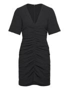 Textured Suiting Designers Short Dress Black Ganni