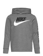 B Nsw Futura Hooded Ls Tee / B Nsw Futura Hooded Ls Tee Sport Sweatshirts & Hoodies Hoodies Grey Nike