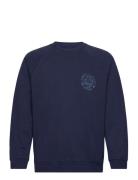 Edwin Music Channel Sweat - Maritime Blue Designers Sweatshirts & Hoodies Sweatshirts Blue Edwin