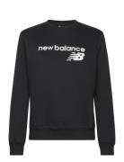 Nb Classic Core Fleece Crew Sport Sweatshirts & Hoodies Sweatshirts Black New Balance