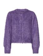 Kitty Cardigan Tops Knitwear Cardigans Purple Fabienne Chapot