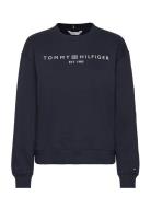 Mdrn Reg Corp Logo C-Nk Swtshrt Tops Sweatshirts & Hoodies Sweatshirts Blue Tommy Hilfiger