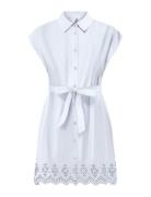Onllou Life Emb S/S Shirt Dress Ptm Kort Kjole White ONLY
