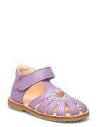 Sandals - Flat - Closed Toe - Shoes Summer Shoes Sandals Purple ANGULUS