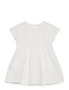 Embroidered Printed Dress Dresses & Skirts Dresses Casual Dresses Short-sleeved Casual Dresses White Mango