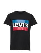 Levi's® Long Sleeve Graphic Tee Shirt Tops T-Kortærmet Skjorte Blue Levi's