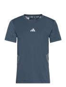 Aeroready 3-Stripes T-Shirt Sport T-Kortærmet Skjorte Blue Adidas Sportswear