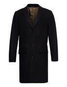 Recycled Wool Coat Uldfrakke Frakke Navy Lindbergh