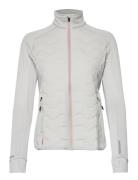 Txlite Hybrid Midlayer Zip Woman Sport Sweatshirts & Hoodies Fleeces & Midlayers Grey Tenson