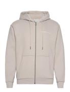 Zipper Hoodie Jacket Tops Sweatshirts & Hoodies Hoodies Grey Tom Tailor