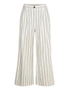 Cc Heart Lina Loose Pants In Linen Bottoms Trousers Straight Leg Multi/patterned Coster Copenhagen