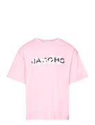 Short Sleeves Tee-Shirt Tops T-Kortærmet Skjorte Pink Little Marc Jacobs