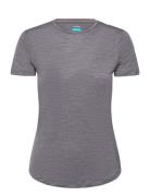 Women Merino 125 Cool-Lite™ Sphere Iii Ss Tee Sport T-shirts & Tops Short-sleeved Grey Icebreaker