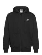 Sport Essentials Logo French Terry Full Zip Sport Sweatshirts & Hoodies Hoodies Black New Balance