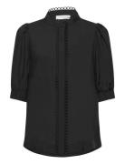 Cmmolly-Shirt Tops Blouses Short-sleeved Black Copenhagen Muse