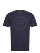 T-Shirt Tops T-Kortærmet Skjorte Navy EA7