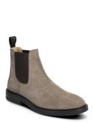 Booties - Flat - With Elastic Støvlet Chelsea Boot Grey ANGULUS