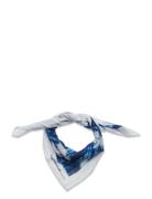 Soft Cotton Self Scarf Tie Dye Accessories Scarves Lightweight Scarves Blue Mads Nørgaard