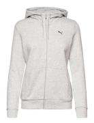 Ess Small Logo Full-Zip Hoodie Fl Sport Sweatshirts & Hoodies Hoodies Grey PUMA