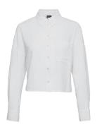 Lina Pyjamas Shirt Top White Gina Tricot