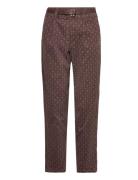 Crbeja Pant - Mom Fit Bottoms Trousers Straight Leg Brown Cream