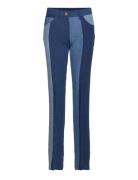 Pantal Mod.0106 Bottoms Trousers Slim Fit Trousers Blue Aspesi