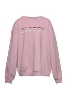 Tndixie Over Sweatshirt Tops Sweatshirts & Hoodies Sweatshirts Pink The New