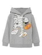 Nmmotis Mickey Sweat Bru Wdi Tops Sweatshirts & Hoodies Hoodies Grey Name It