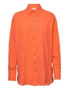 Nika Shirt Tops Shirts Long-sleeved Orange EDITED