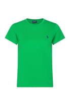 Cotton Jersey Crewneck Tee Tops T-shirts & Tops Short-sleeved Green Polo Ralph Lauren