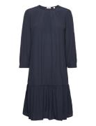 Dresses Light Woven Knælang Kjole Navy Esprit Casual