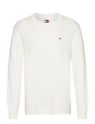 Tjm Slim Essntls C-Neck Sweater Tops Knitwear Round Necks White Tommy Jeans