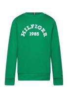 Hilfiger 1985 Sweatshirt Tops Sweatshirts & Hoodies Sweatshirts Green Tommy Hilfiger
