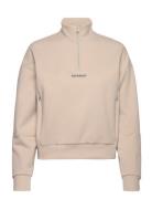 Sport Tech Relaxed Half Zip Sport Sweatshirts & Hoodies Sweatshirts Beige Superdry Sport