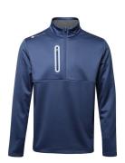 Mens Zipneck Shield Midlayer Sport Sweatshirts & Hoodies Fleeces & Midlayers Navy BACKTEE