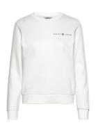 Reg Printed Graphic C-Neck Tops Sweatshirts & Hoodies Sweatshirts White GANT