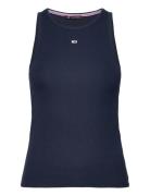 Tjw Essential Rib Tank Tops T-shirts & Tops Sleeveless Navy Tommy Jeans