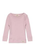 Plain Tee Ls Tops T-shirts Long-sleeved T-Skjorte Pink MarMar Copenhagen